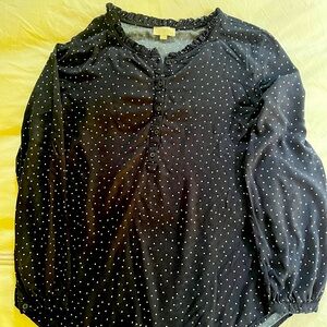 Loft Outlet ruffle shirt.